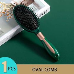 Hair Massage Air Cushion Comb, Anti Static Detangling Hairbrush For Scalp Care & Salon Styling oval comb
