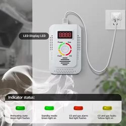 2 In 1 Natural Gas And Carbon Monoxide Detector For Home Safety 2 In 1 Natural Gas And Carbon Monoxide Detector For Home Safety