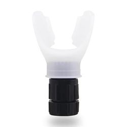 Breathing Exercise For Lungs Portable Breath Fitness Exerciser Device With Adjustable Resistances For Endurance Workout white