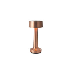 Retro LED Bar Rechargeable Table Lamp Vintage Bar Table Lamp, Cordless & Dimmable, Perfect For Home & Restaurant Decor Rose Gold