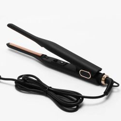 Mini Ceramic Pencil Flat Iron For Short Hair Beard And Pixie Cuts With 3 10 Inch Thin Plates uk black