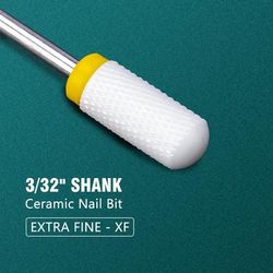 Electric Manicure Drill Bit Set By Dmoley, Ceramic Nail Burr Cutter For Acrylic Nails, Pedicure Tools, And Gel Polish 12