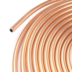 Copper Nickel Brake Line Tubing Kit, 5 16" OD 25 Ft Coil Roll With All Size Fittings For Auto Repair Copper Nickel Brake Line Tubing Kit, 5 16" OD 25 Ft Coil Roll With All Size Fittings For Auto Repair