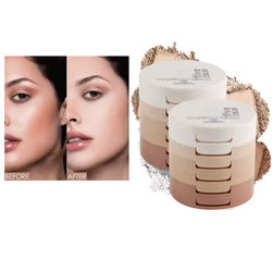 5 in 1 Loose Setting And Contouring Powder Stack Oil Control Makeup For Brightening And Blending 2 Pcs
