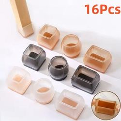 Silicone Chair Leg Pads For Floor Protection And Non Slip Support black large rectangular