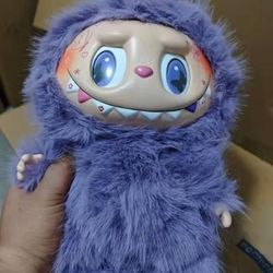 Monster Labubu Big Leader Angel Vinyl Doll purple Zimomo