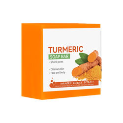 Handmade Turmeric Brightening Soap Natural Cleanser For Face, Body & Dark Spot Lightening 2 Pcs