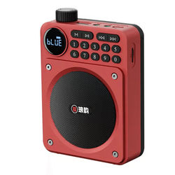 Mini Digital FM Radio Bluetooth Speaker With USB TF Card Display red 2