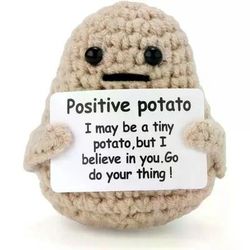 Handmade Positive Energy Potato Hug Pocket Mini Plush Doll, Perfect Christmas Gift & Room Decor positive Potato
