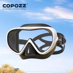 Full Vision Snorkel Mask Set With Underwater Diving Equipment white Black Mask
