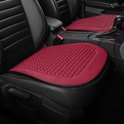 Ice Silk Car Seat Cushion | Summer Cooling Seat Cover For Cars | Universal Fit Auto Chair Pad redb