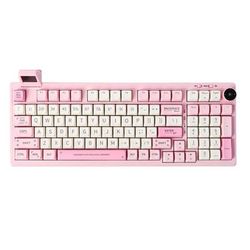 Wireless Mechanical Keyboard With Display And Gasket Mount sea Salt Silent pink