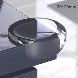 Silicone Corner Protectors For Furniture Baby Safety Cushions 4 To 20 Pack Clear Or Black round Transparent 20pc