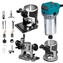 710W Compact Router Trimmer Kit, 1.25HP Variable Speed Wood Router With Fixed Plunge Base, Max 30,000 RPM For Precision 710W Compact Router Trimmer Kit, 1.25HP Variable Speed Wood Router With Fixed Plunge Base, Max 30,000 RPM For Precision
