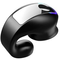 Ultra Light Bone Conduction Headset,Bluetooth 5.3 Wireless Earphones,24H Playtime, Dual Pairing, Comfortable For Long black