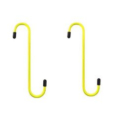 Suspension Disc Service Brake Tool, S Shaped Caliper Hanger Hook For Automotive Repair 2pcs yellow