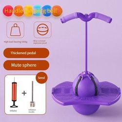 Childrens Bouncing Ball Frog Jump Equipment, Long Height Exercise & Balance Training For High Jump purple