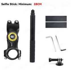 Adjustable Handlebar Selfie Monopod Mount For Insta360 And GoPro kit B