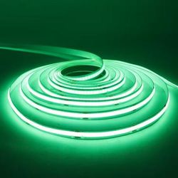 USB Powered COB LED Strip Light For TV Backlight And Room Decor green 3mm 2m
