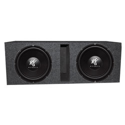 HIFONICS Car Audio Subwoofer Speaker 2 Pack With QPower Dual 12" Ported Subwoofer Enclosure For Deep Bass Sound System HIFONICS Car Audio Subwoofer Speaker 2 Pack With QPower Dual 12" Ported Subwoofer Enclosure For Deep Bass Sound System