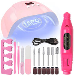 Complete UV LED Nail Kit With Nail Drill Manicure Tools Set For Home And Salon Use 4