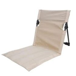 Foldable Camping Chair Outdoor Garden With Backrest Cushion, Lightweight Picnic And Beach Chairs beige