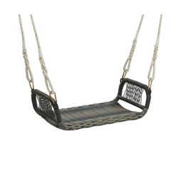 Wicker Porch Swing Seat With Cozy Armrests, Outdoor Rattan Hanging Swing For Patio, Porch, Or Garden Relaxation Wicker Porch Swing Seat With Cozy Armrests, Outdoor Rattan Hanging Swing For Patio, Porch, Or Garden Relaxation