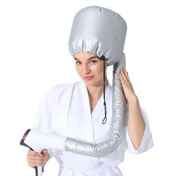 Portable Hair Bonnet Dryer Cap, Fast Dry Heating Set For Quick & Easy Hair Drying At Home gray