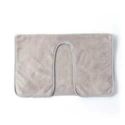 Microfiber U Shape Facial Towel For Spa Esthetician, Beauty Salon Skincare Massage Towels Face Wrap For Skin Care light Grey
