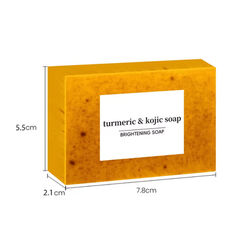 Turmeric Kojic Acid Soap Bar Brightening Lemon Handmade 2