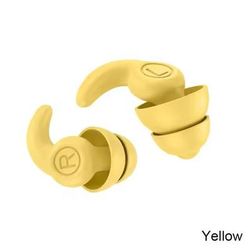 Reusable Silicone Noise Reducing Earplugs For Sleeping Swimming And Sound Protection yellow