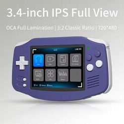 Retro Handheld Game Console With WiFi And TV Output indigo 64gb