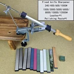 Professional Fixed Knife Sharpener System With Diamond Whetstones set 25