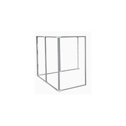 6'W x 6'D x 5'H Clear Acrylic Modular Office - Lateral Add-On