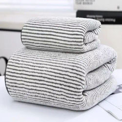 Simple Design Coral Fleece Towel Set Quick-Drying Soft Absorbent Towel Set for Bathroom Shower Hand Towel High Quality Towel