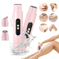 2-in-1 Dual-Head Electric Razor Woman Painless Epilator Leg Bikini Body Hair Trimmer for Women Facial Epilator Hair Remover