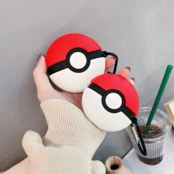 Pokemon Ball For Airpods 4 3 2 1 Case Cover,3D Cartoon Anime Silicone Earphone Protective Cover For Airpods Pro 2 Case Funda