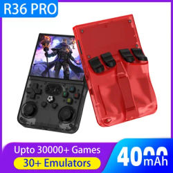 R36PRO Retro Handheld Game Console 64/128G Open Source 3.5 Inch IPS Screen Linux System Portable Pocket Video Player 30000+games