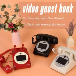 Retro phone guestbook- The Ultimate Recording Device for Wedding Parties & Memorial Videos & Audios - A Nostalgic