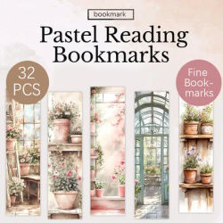 32pcs, comfortable house and flower bookmarks, flowers, perfect for teachers, readers and book lovers, birthday gift