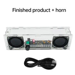 PAM8406 Kit de haut-parleurs Bluetooth bricolage projet de soudure amplificateur électronique USB haut-parleur stéréo domestique Kit de bricolage pour le soudage penché