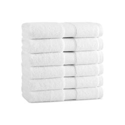 Aston & Arden Egyptian Cotton Hand Towel 16x30 White (6/Pack) (P-EGYP-1630-WH)