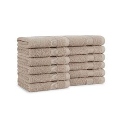 Host & Home Washcloth 13x13 Beige (12/Pack) (P-WC-HH-1313-BG)