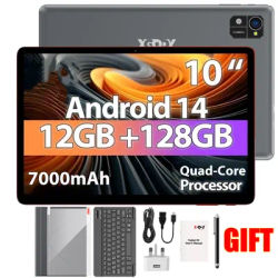 XGODY N02Pro Tablet (Arm Cortex-A73 4-core 1.8GHz/12GB RAM/128GB ROM/1200*800iPS/WIFI6/7000mAh/Type-C/13MP+5MP Android14)