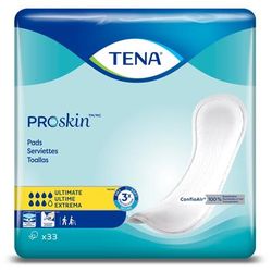 TENA ProSkin Ultimate Bladder Control Pad 16 Inch Length Heavy Absorbency Dry-Fast Core One Size Fits Most (1038754_CS)