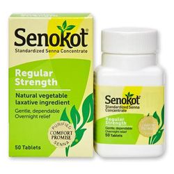 Senokot Laxative Tablet 50 per Bottle 8.6 mg Strength Sennosides (830858_BT)