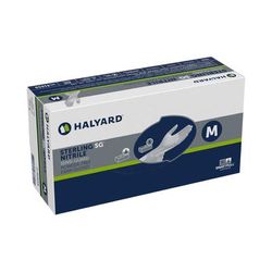 STERLING SG Exam Glove Medium NonSterile Nitrile Standard Cuff Length Textured Fingertips Gray Chemo Tested (981297_BX)