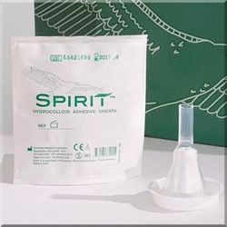 Spirit1 Male External Catheter Self-Adhesive Seal Hydrocolloid Silicone Small (938378_CS)