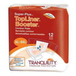 Tranquility Top Liner Contour Booster Pad 14 X 32 Inch Heavy Absorbency Super Absorbent Core One Size Fits Most (722310_CS)