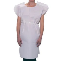 TIDI Patient Exam Gown Child Size White Disposable (331999_CS)